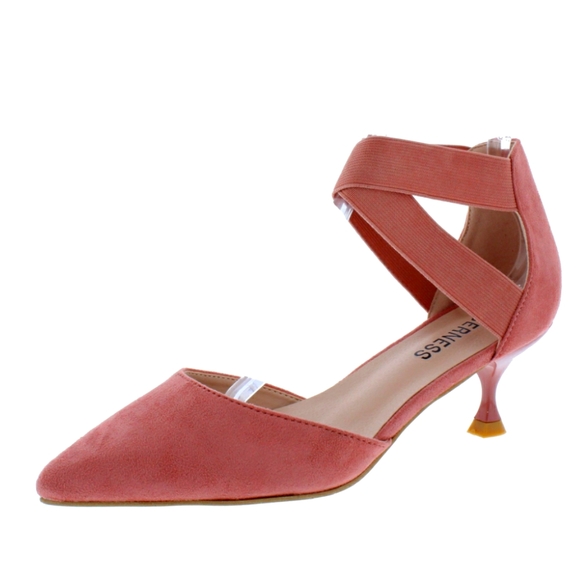 Pink Suede Mule - Picture 1 of 2